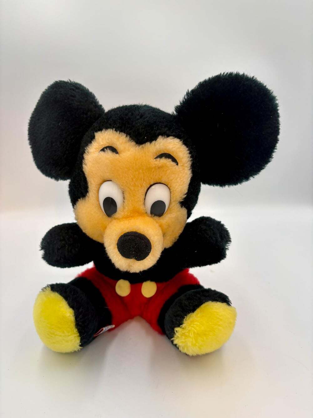 Vintage Mickey Mouse Plush | Walt Disney Productions Korea | Retro Disney Stuffe
